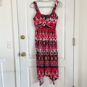 Carly St. Clair Vintage Geometric Midi Dress M